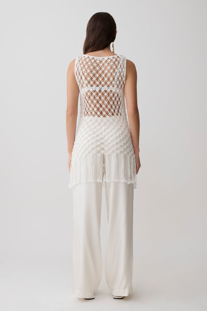 Devlin Makramee Quasten Mini-Kleid - 5