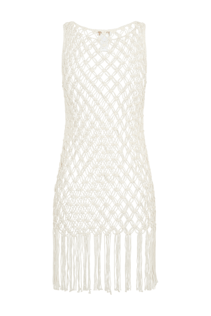 Devlin Makramee Quasten Mini Kleid - 10