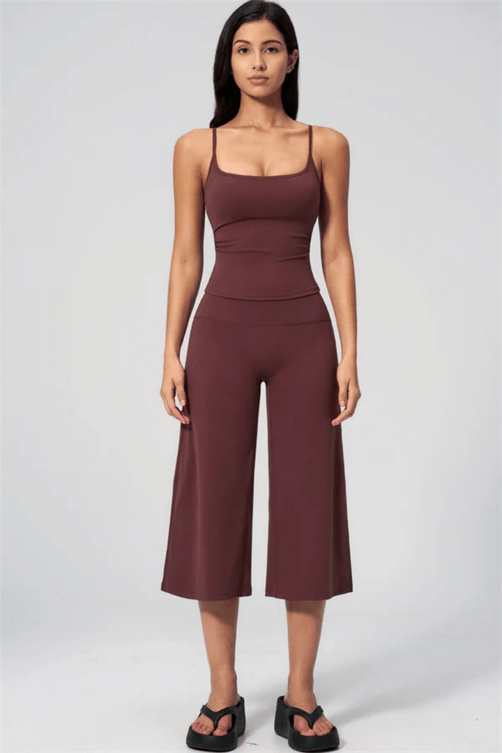 Elara Tank- und Weitbein-Crop-Set - 43