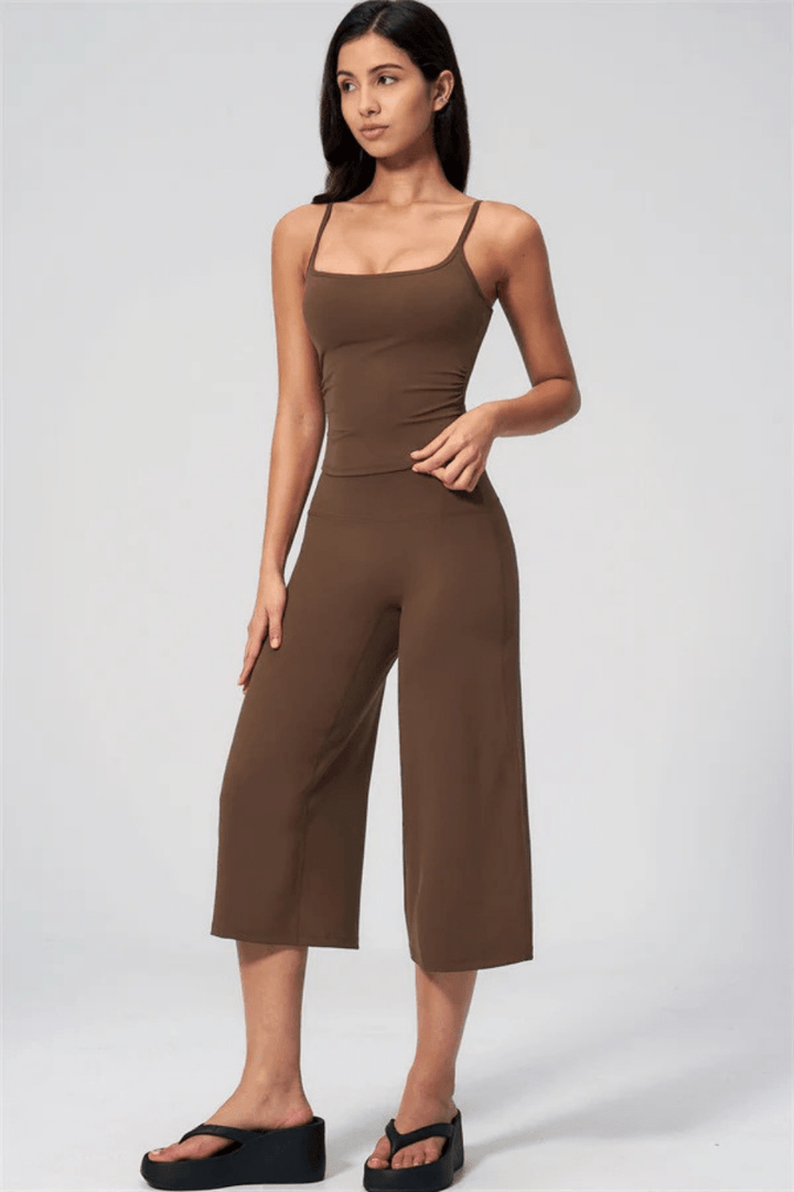 Elara Tank- und Weitbein-Crop-Set - 8