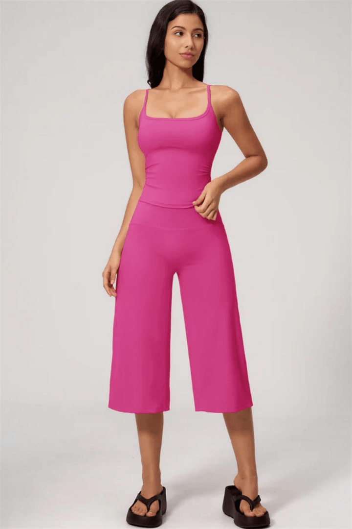 Elara Tank & Weite Beinhosen-Set - 38