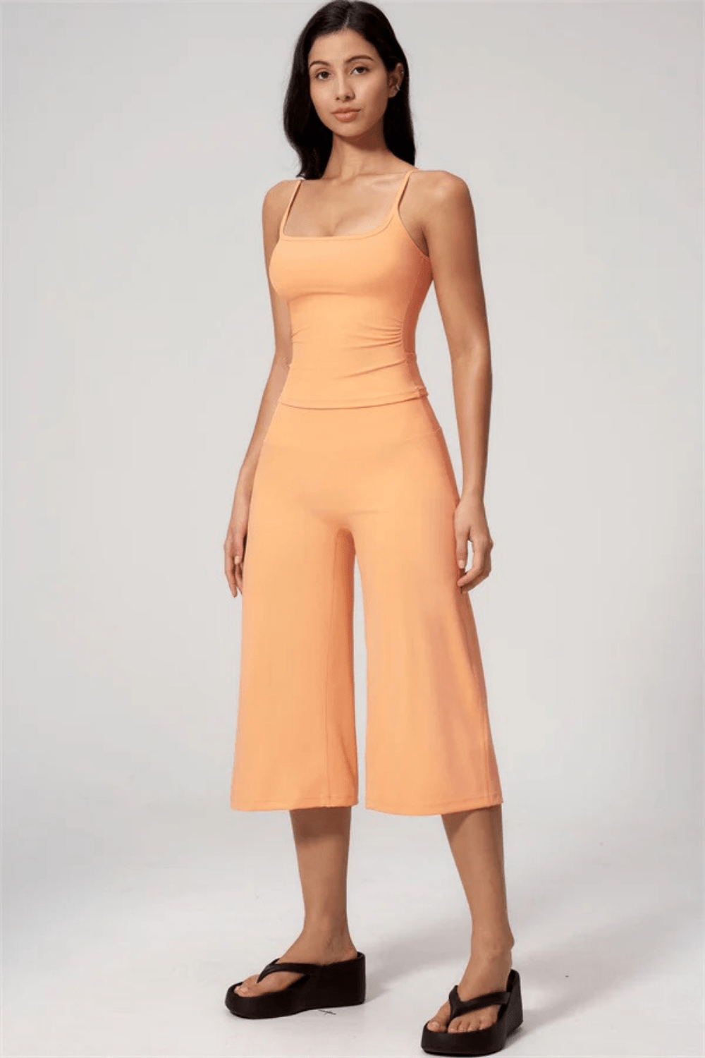 Elara Tank & Wide-Leg Crop Set - 2