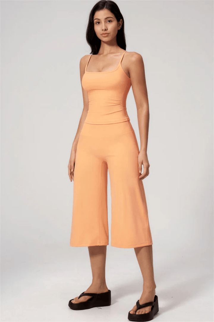 Elara Tank- und Weitbein-Crop-Set - 2