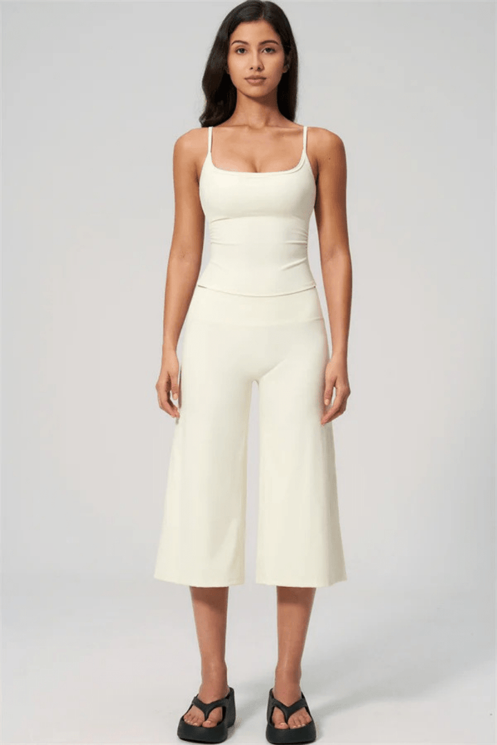 Elara Tank- und Weitbein-Crop-Set - 48