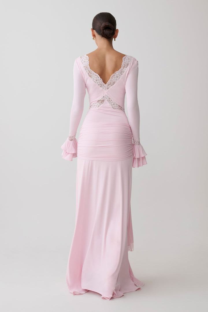 Electra Slinky Lace Maxi Dress - 6