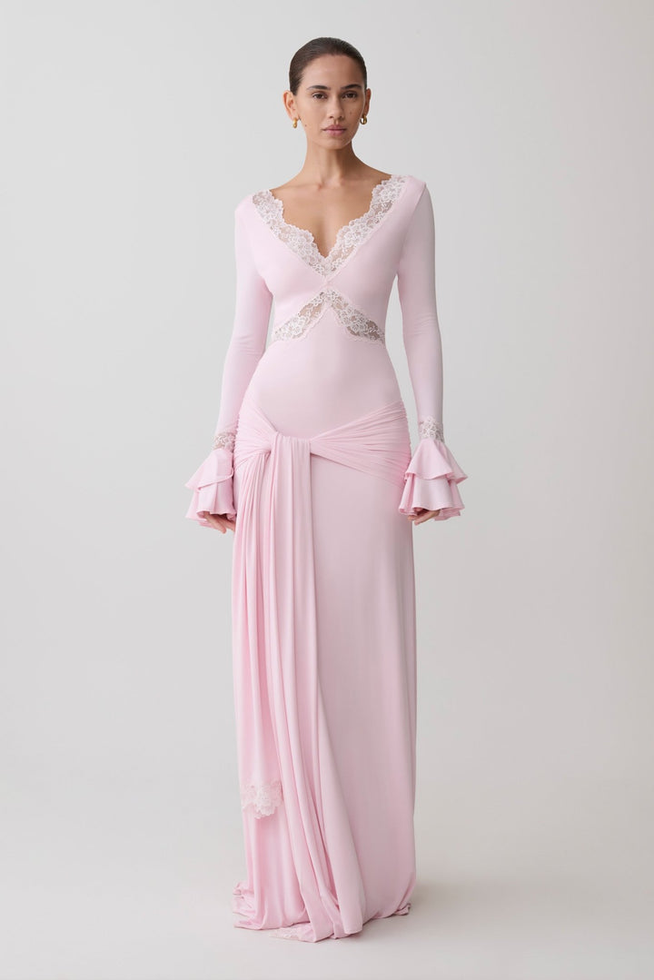Electra Slinky Lace Maxi Dress - 3