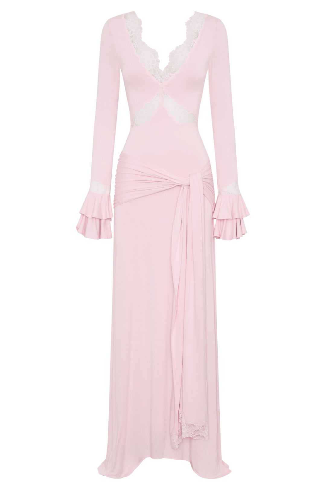Electra Slinky Lace Maxi Dress - 7