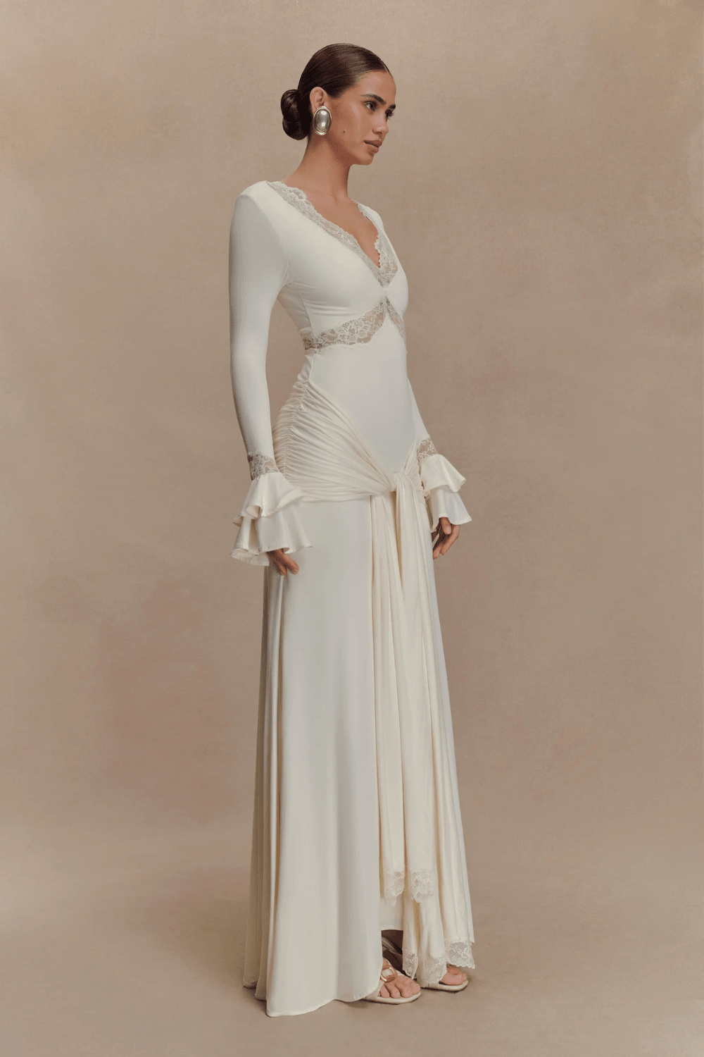 Electra Slinky Lace Maxi Dress - 11