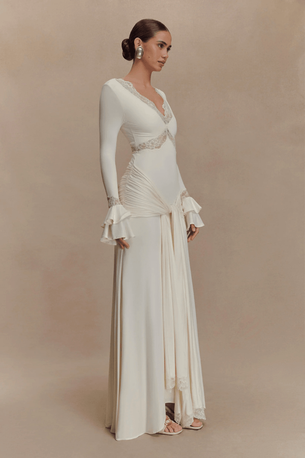 Electra Slinky Lace Maxi Dress - 11