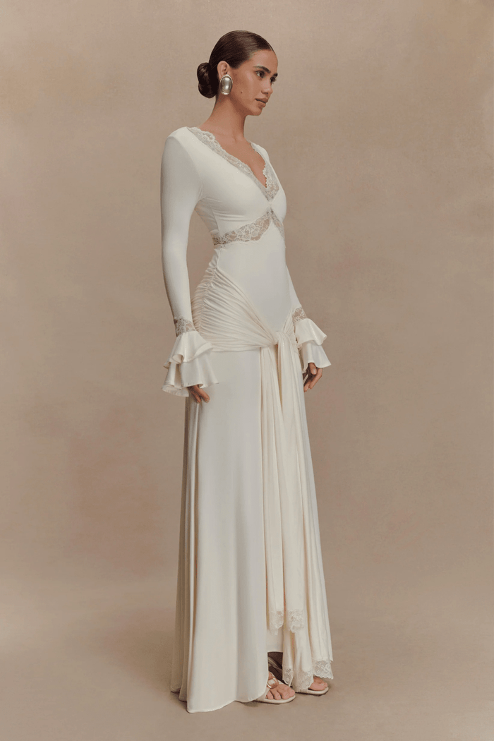 Electra Slinky Lace Maxi Dress - 11