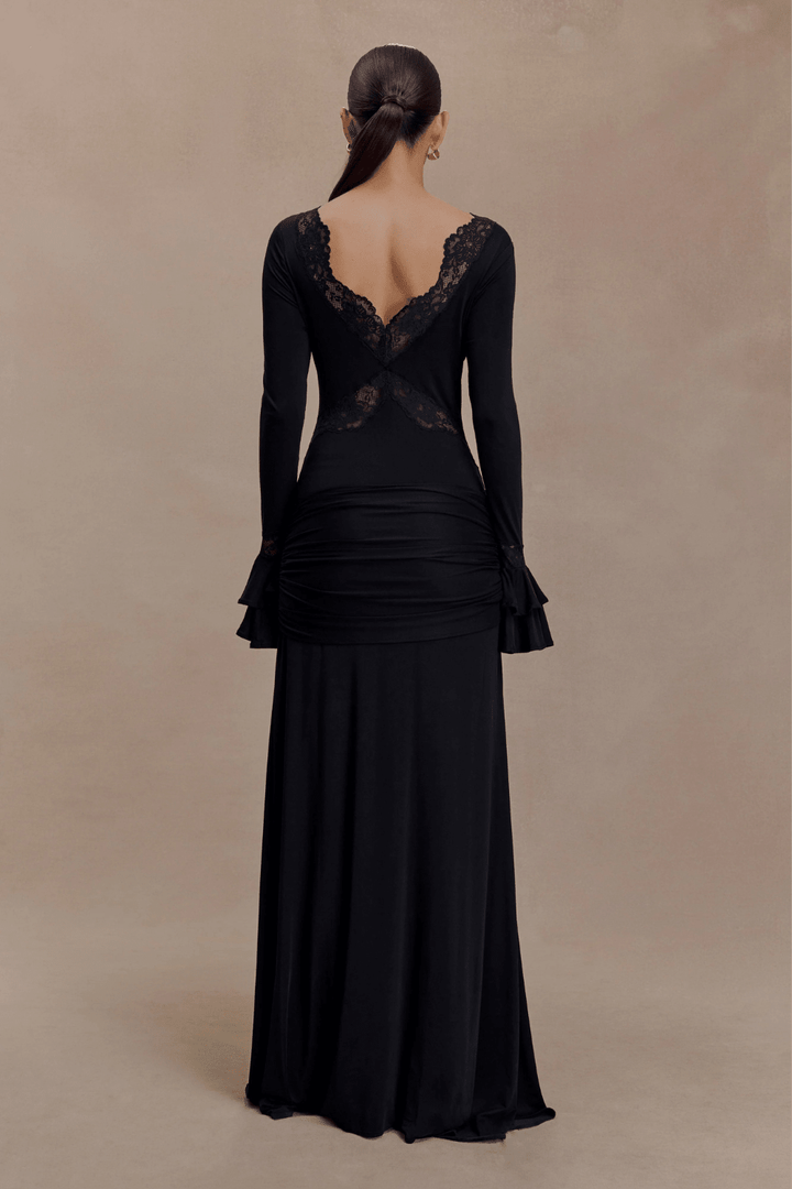 Electra Slinky Lace Maxi Dress - 18