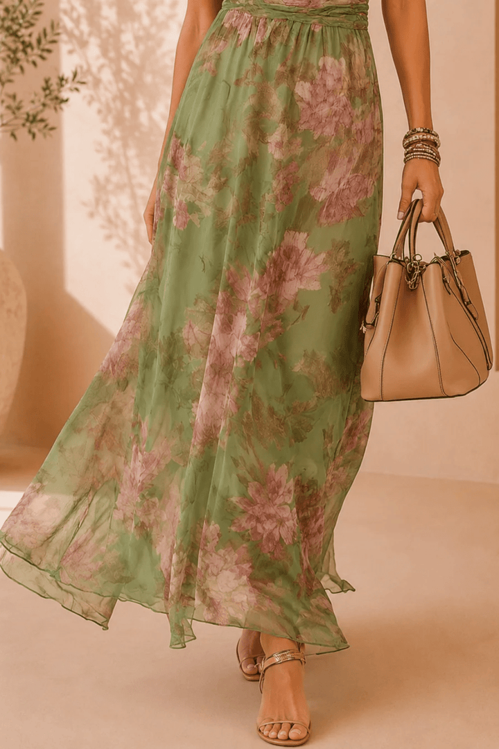 Elodie Floral Halter Maxi Kleid - 2