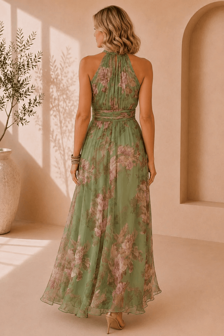 Elodie Floral Halter Maxi Kleid - 3
