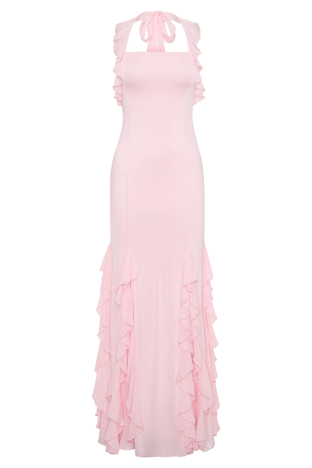 Etta Ruffle Slinky Maxi Dress - 7