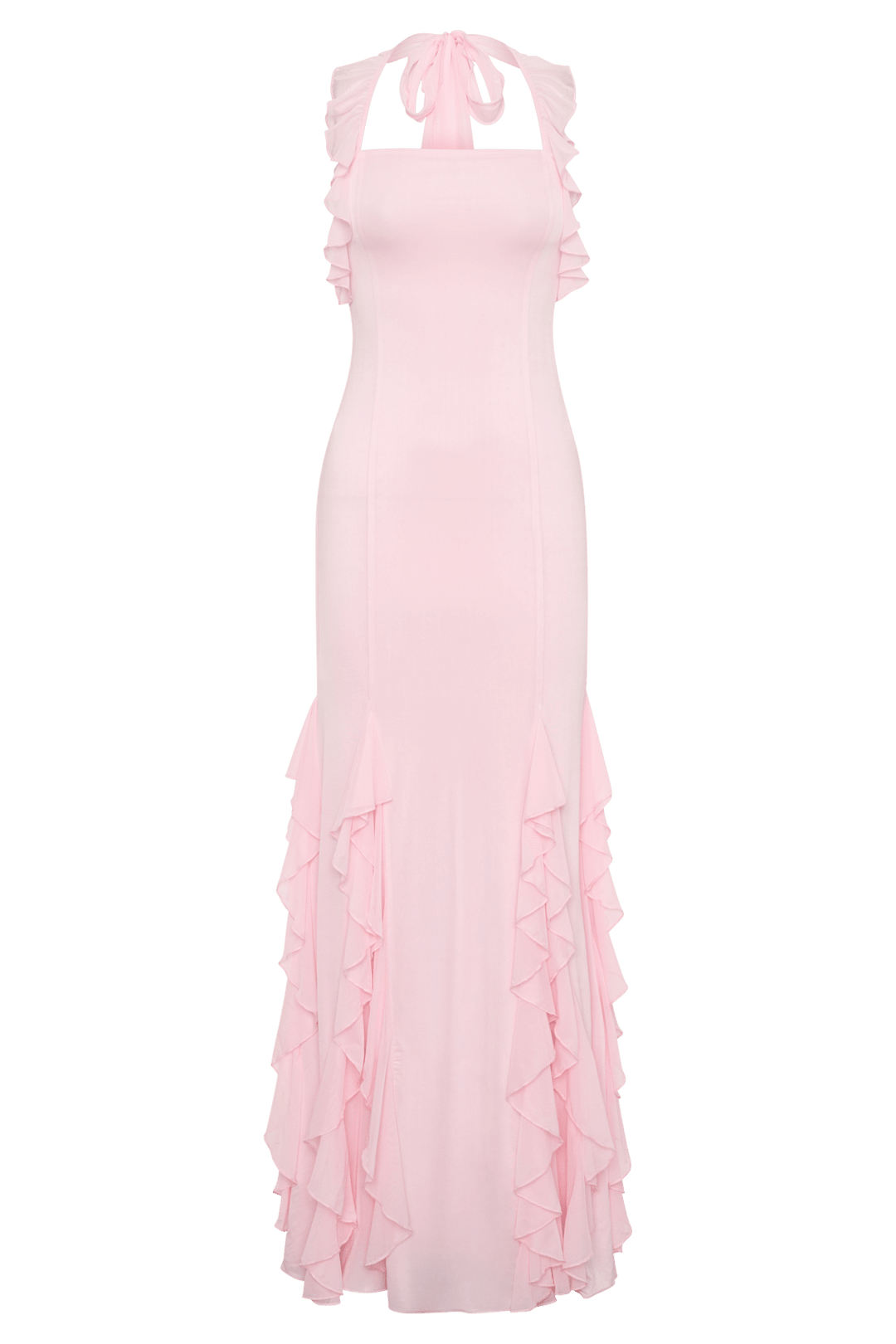Etta Ruffle Slinky Maxi Dress - 7