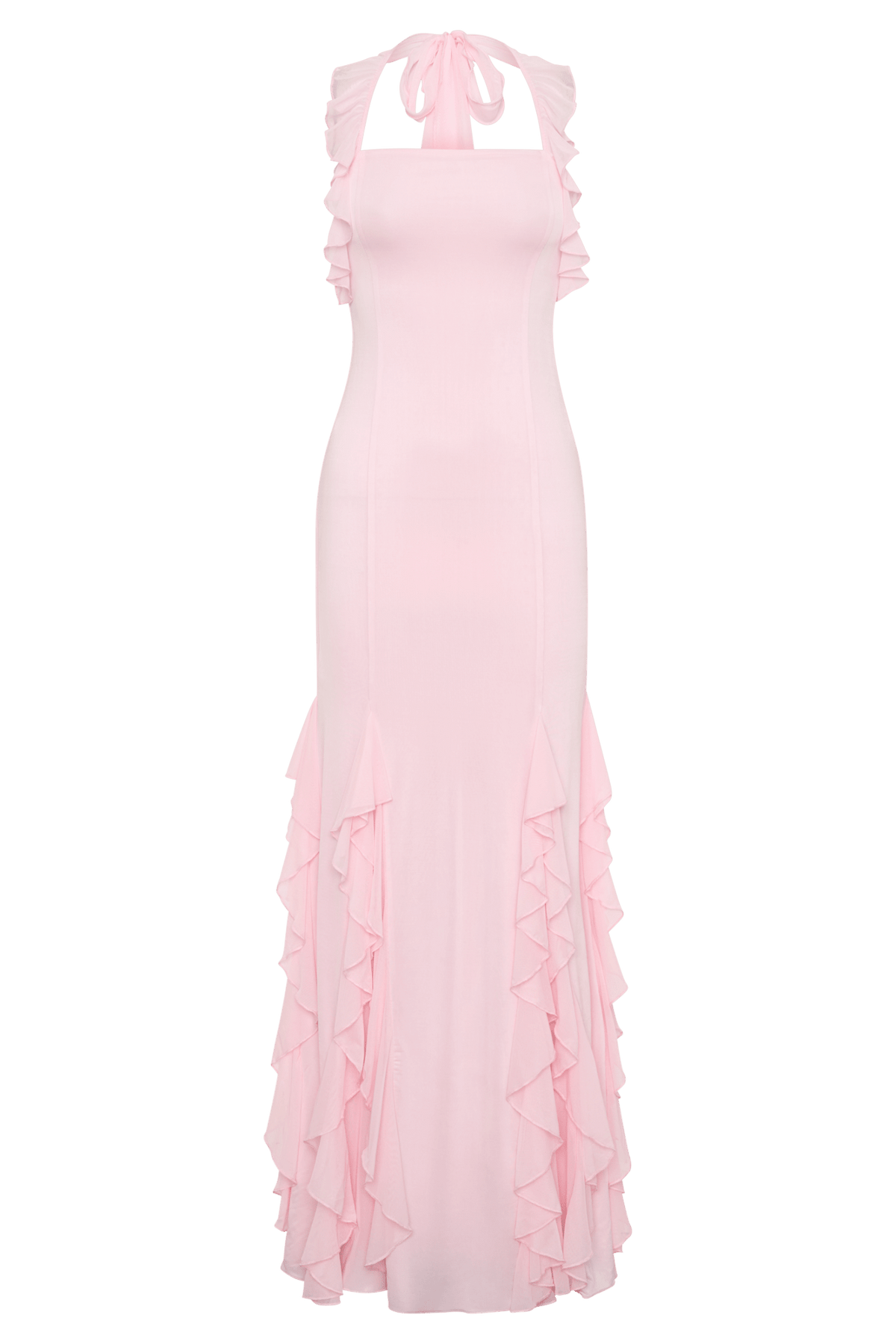 Etta Ruffle Slinky Maxi Dress - 7