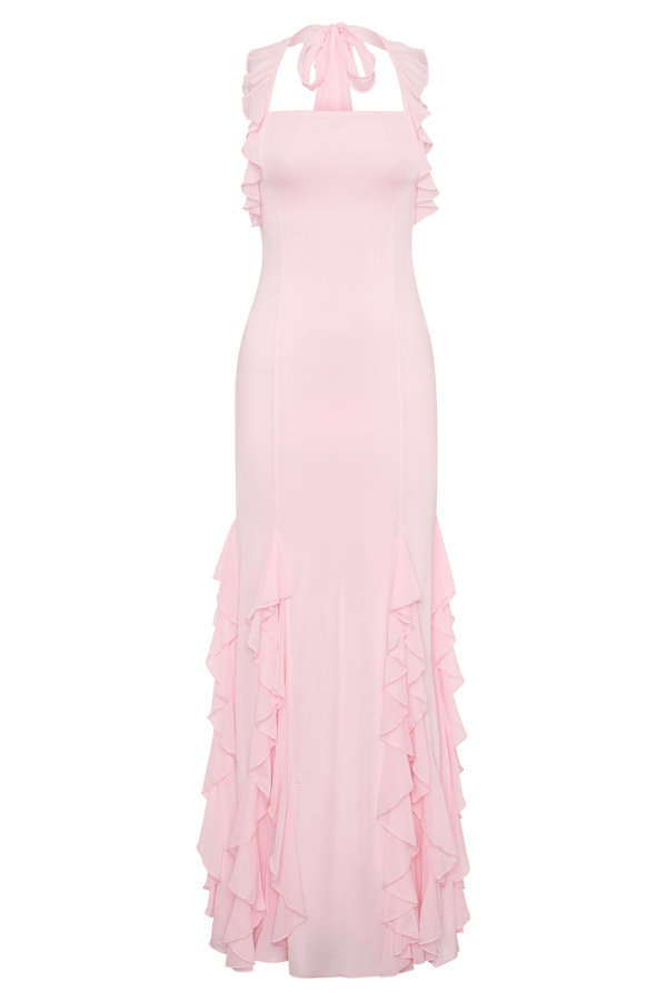 Etta Ruffle Slinky Maxi Dress - 7