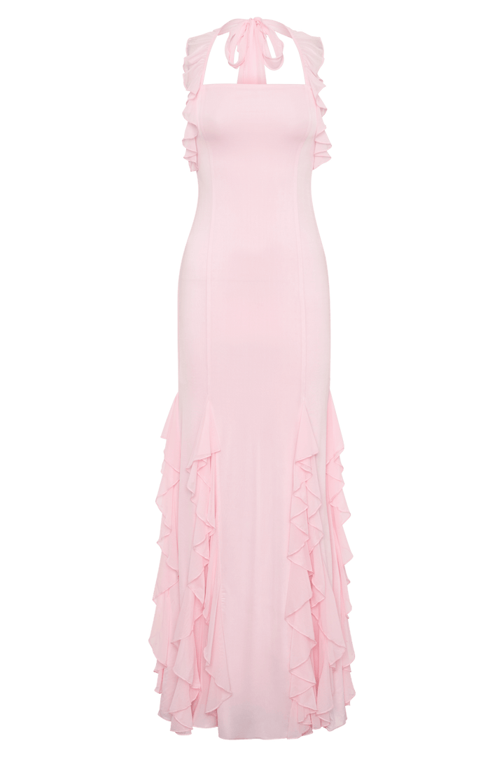 Etta Ruffle Slinky Maxi Dress - 7