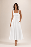 Fiorella Back Tie Midi Dress with Pockets - 1