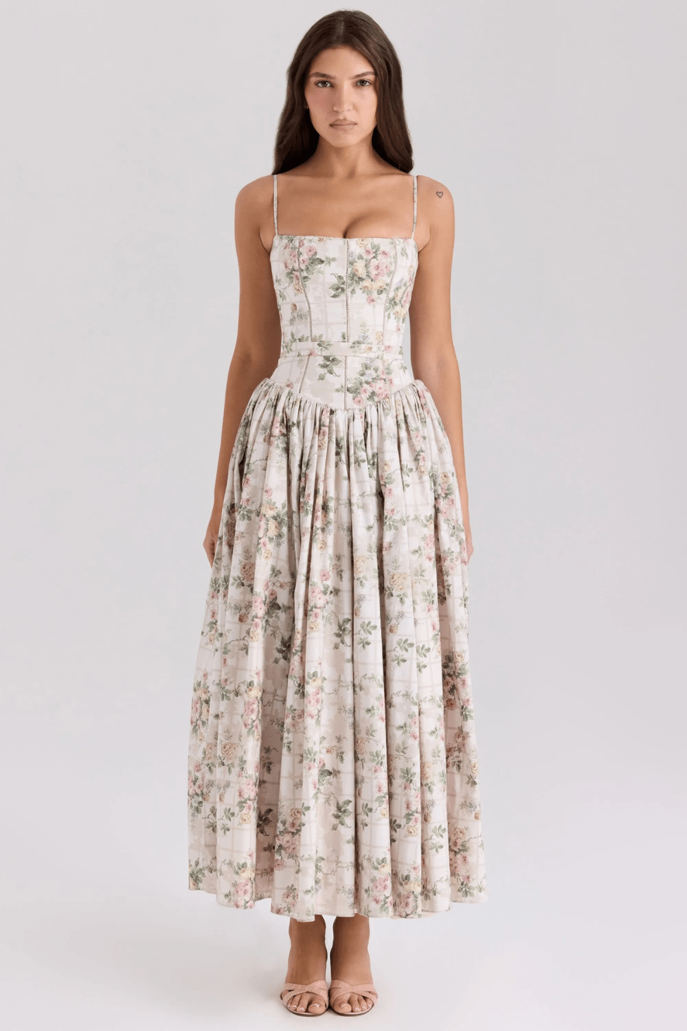 Fleur Baumwoll-Midi-Sommerkleid - 6