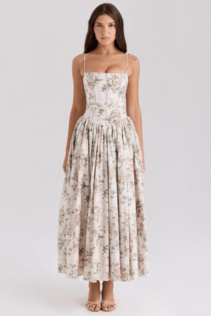 Fleur Baumwoll-Midi-Sommerkleid - 6