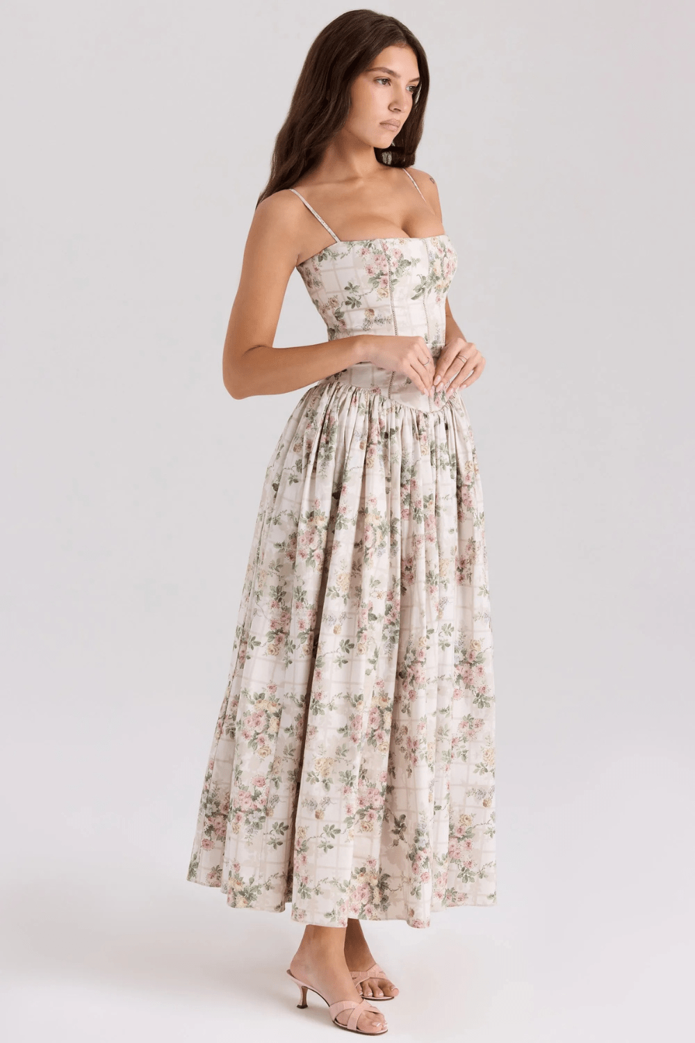 Fleur Baumwoll-Midi-Sommerkleid - 7