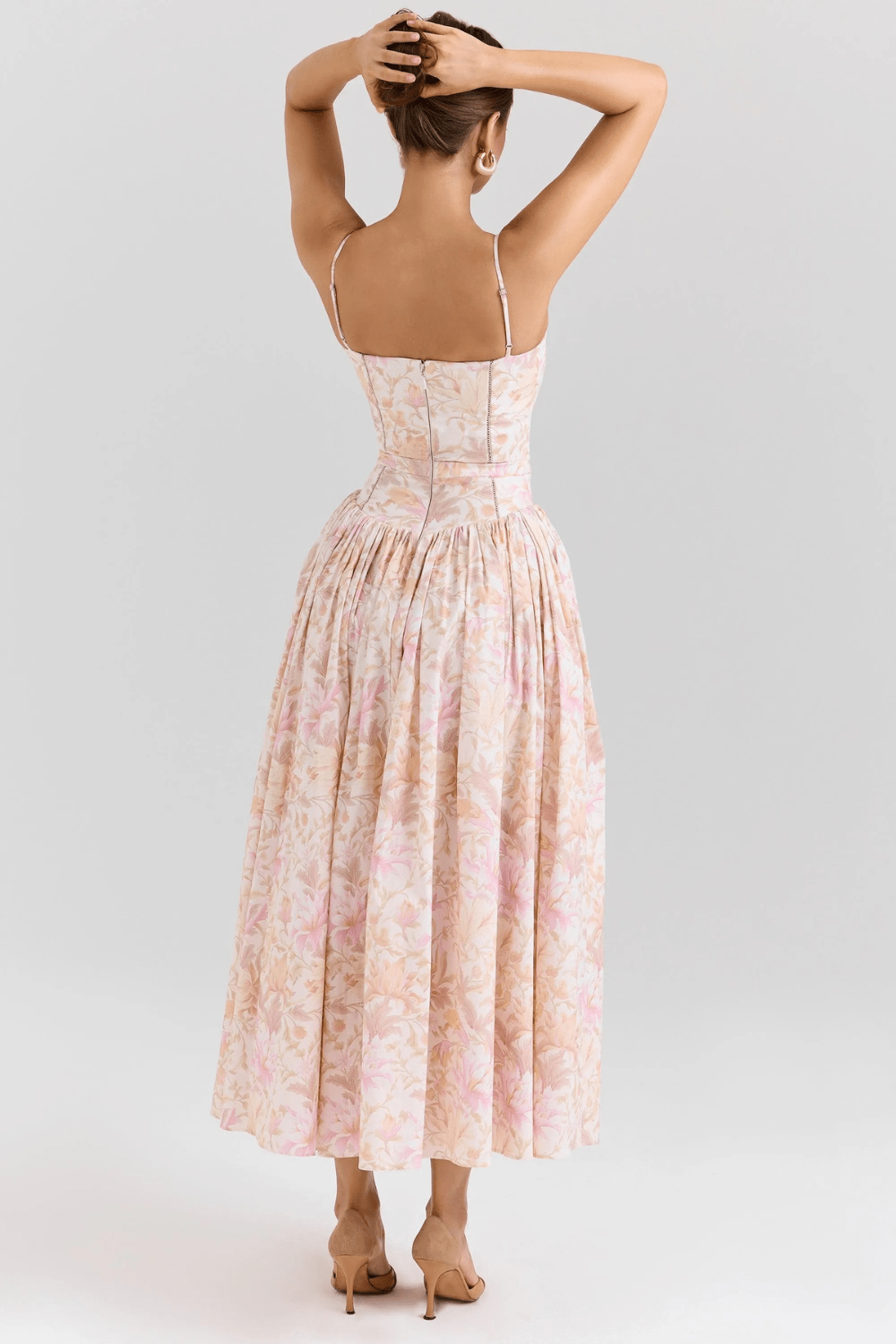 Fleur Baumwoll-Midi-Sommerkleid - 14