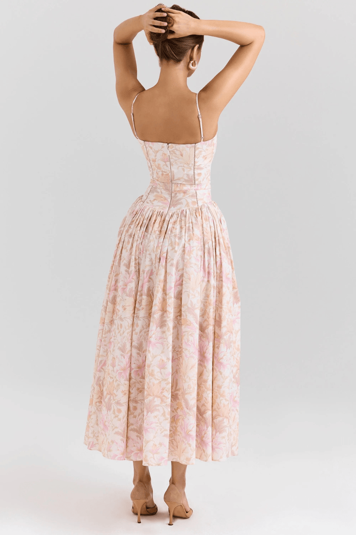 Fleur Baumwoll-Midi-Sommerkleid - 14