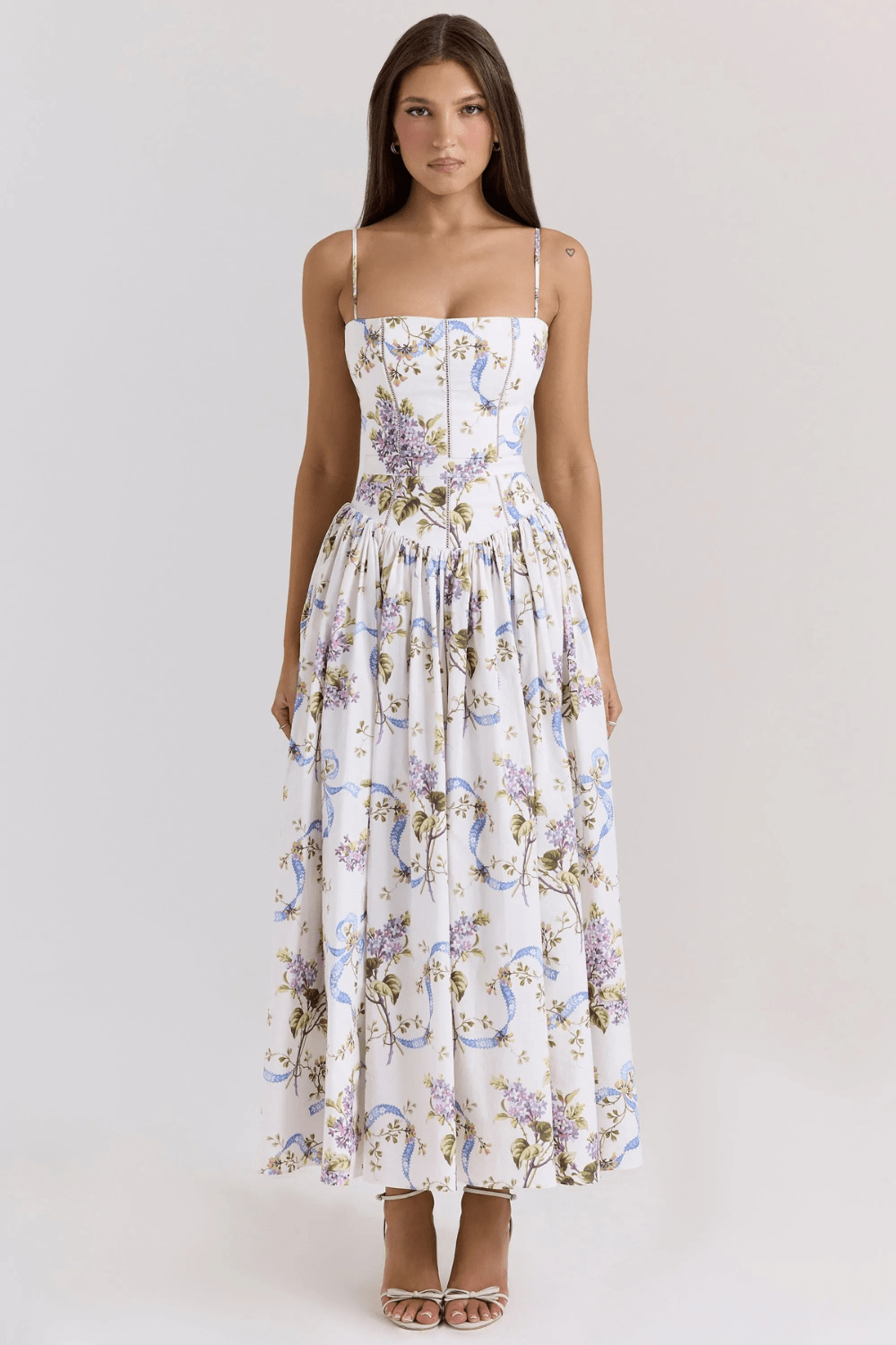 Fleur Baumwoll-Midi-Sommerkleid - 21