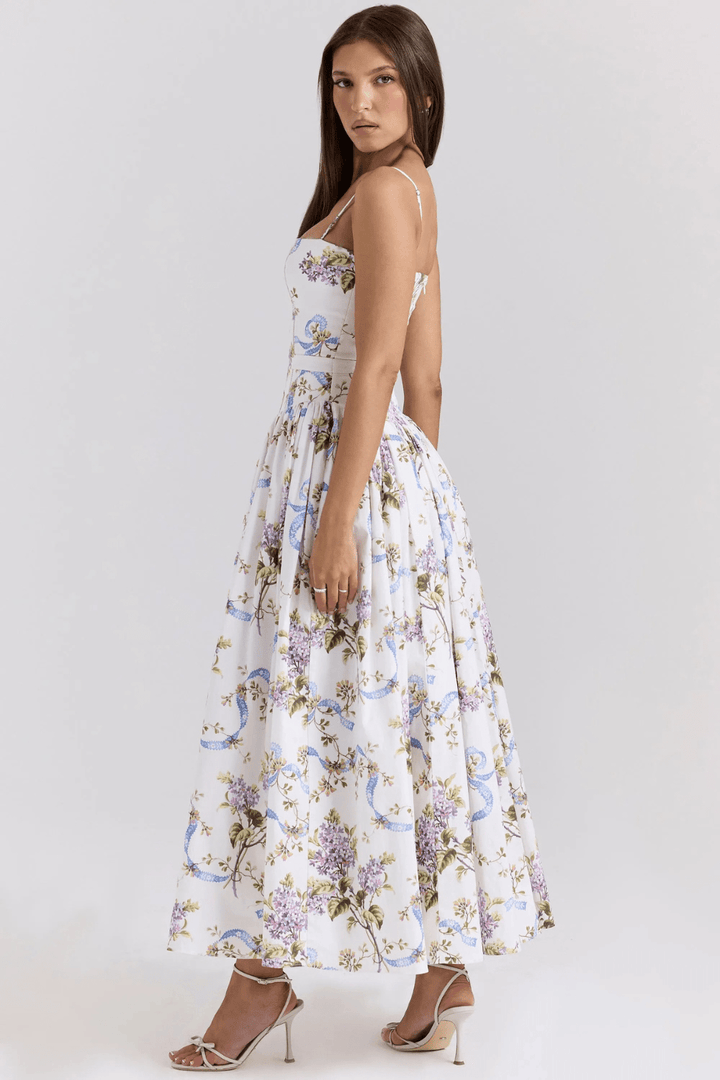 Fleur Baumwoll-Midi-Sommerkleid - 24