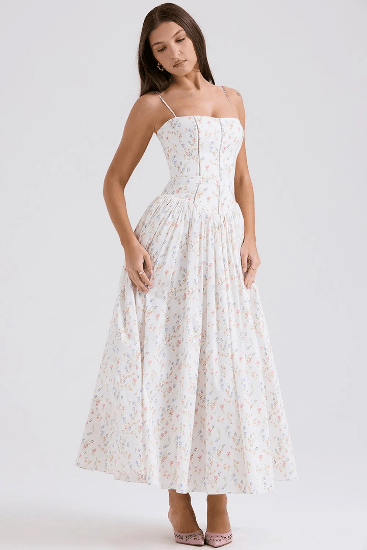 Fleur Baumwoll-Midi-Sommerkleid - 18