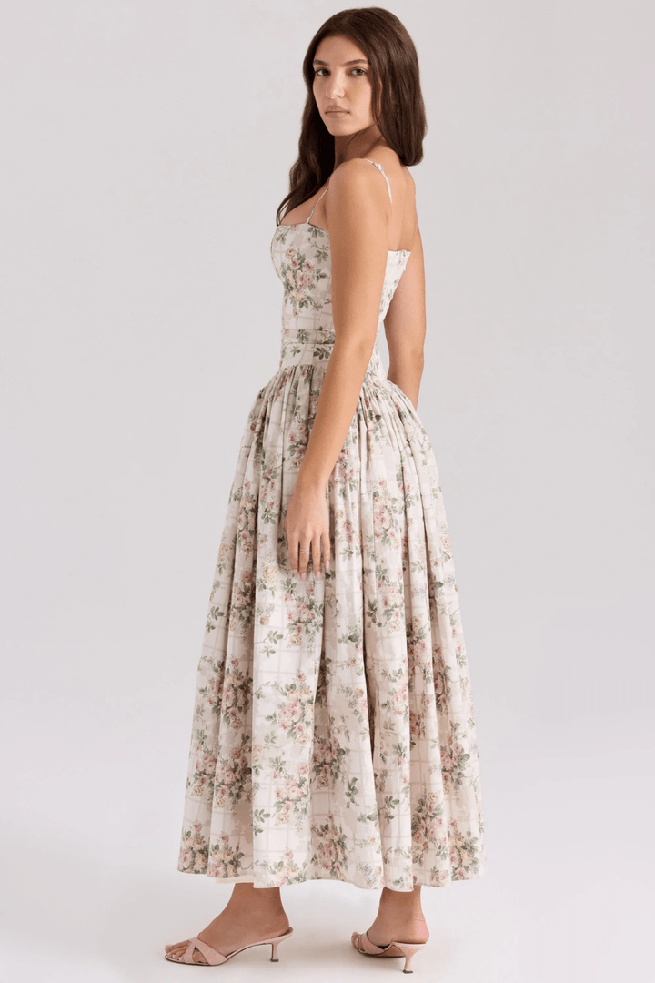 Fleur Baumwoll-Midi-Sommerkleid - 8