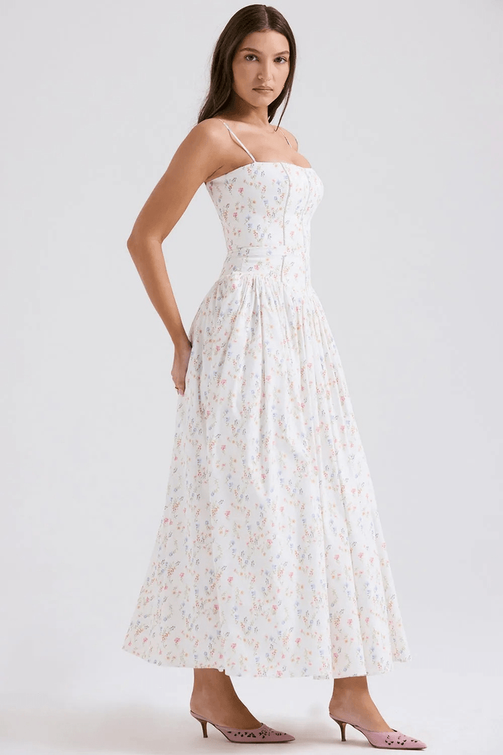 Fleur Baumwoll-Midi-Sommerkleid - 17