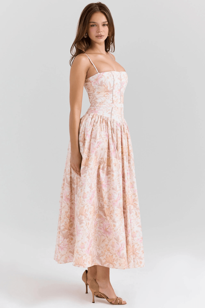 Fleur Baumwoll-Midi-Sommerkleid - 12