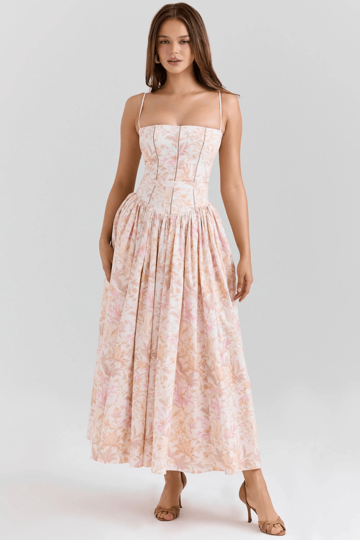 Fleur Baumwoll-Midi-Sommerkleid - 9