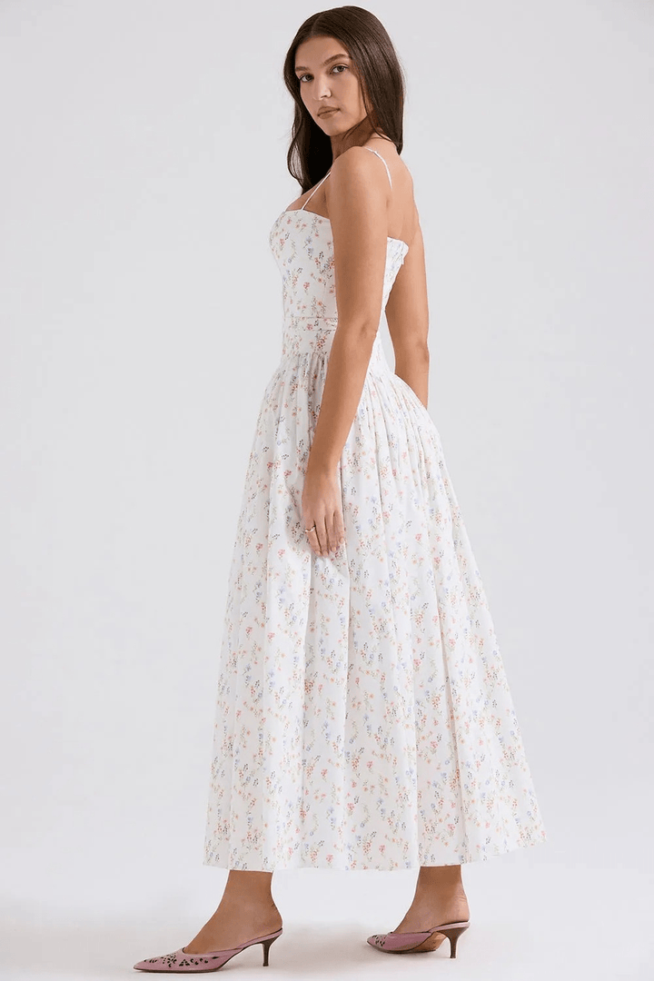 Fleur Baumwoll-Midi-Sommerkleid - 19