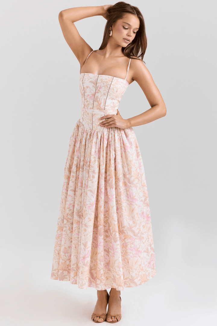 Fleur Baumwoll-Midi-Sommerkleid - 10