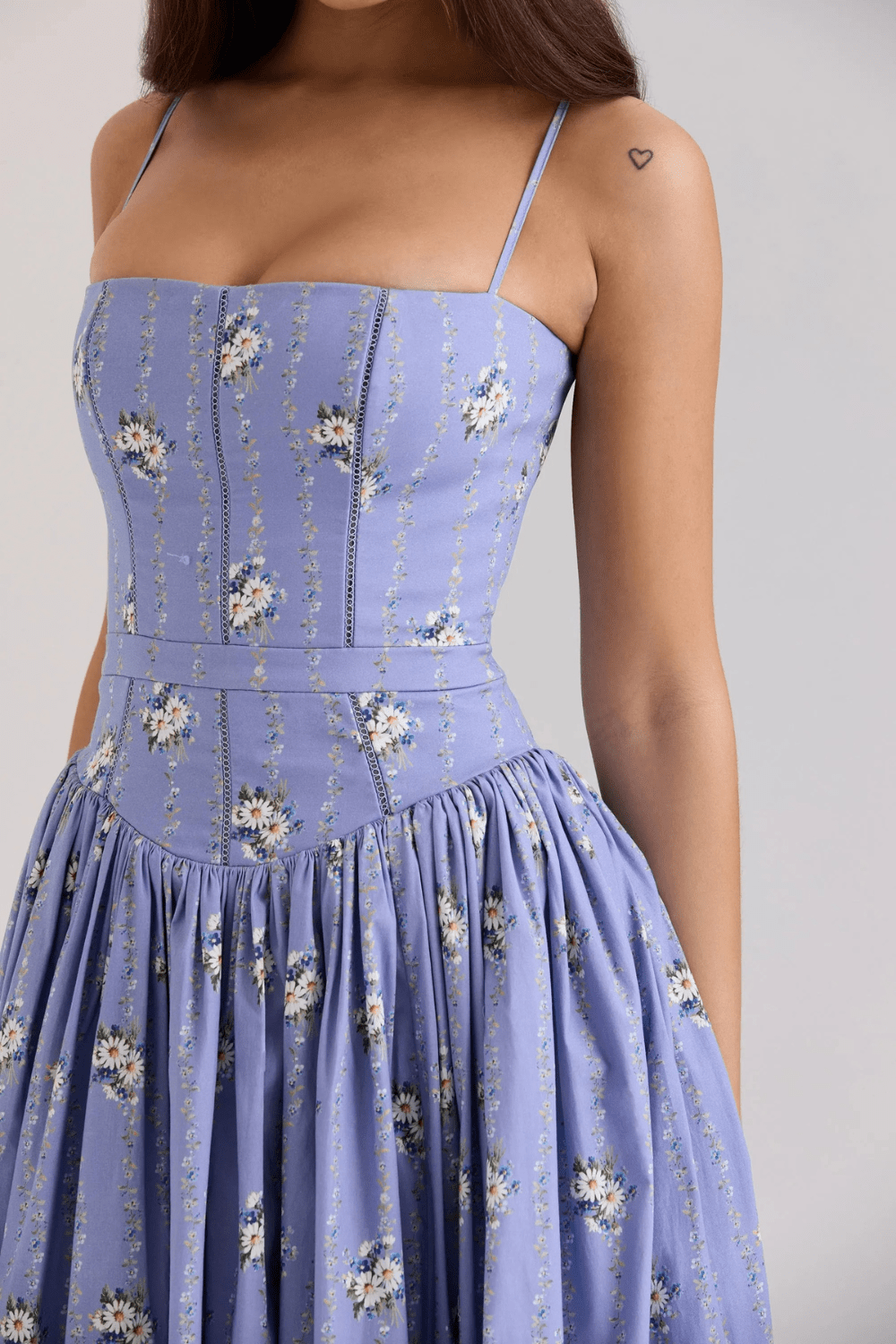 Fleur Baumwoll-Midi-Sommerkleid - 3