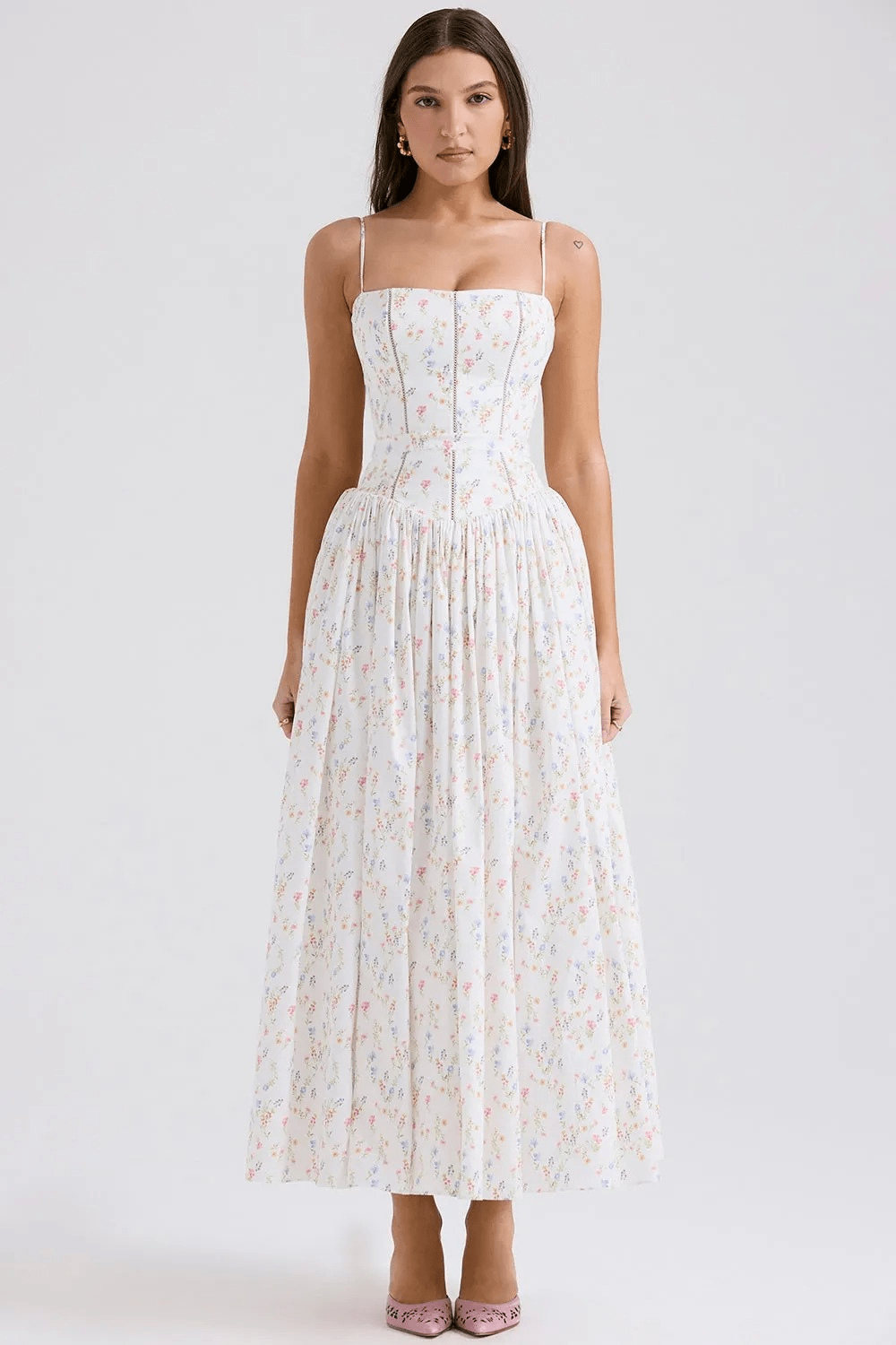 Fleur Baumwoll-Midi-Sommerkleid - 15