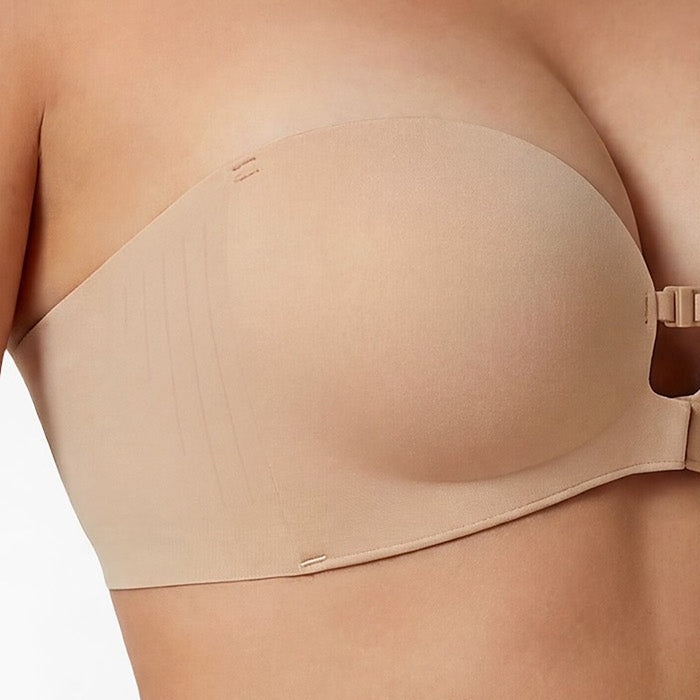 Ida Non-Slip Strapless Push-Up Bra – detail: Smooth wide side band