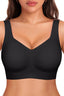 Ines Seamless Support Jelly Bra in Black – front