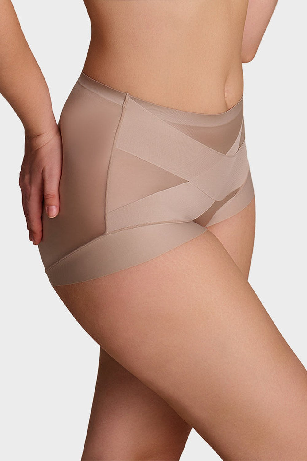 Juno High-Waist Cross-Compression Shaping Briefs (6-Pack) Secondary image