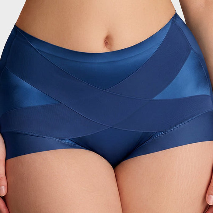 Juno High-Waist Cross-Compression Shaping Briefs (6-Pack) – detail: Crossed compression bands