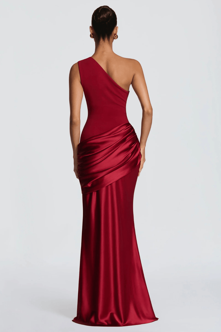 Léonie Draped One-Shoulder Maxi Dress - 6