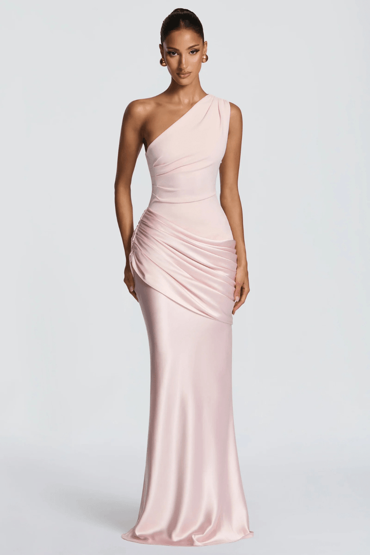 Léonie Draped One-Shoulder Maxi Dress - 7