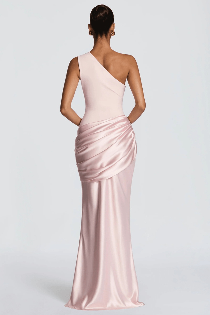 Léonie Draped One-Shoulder Maxi Dress - 9