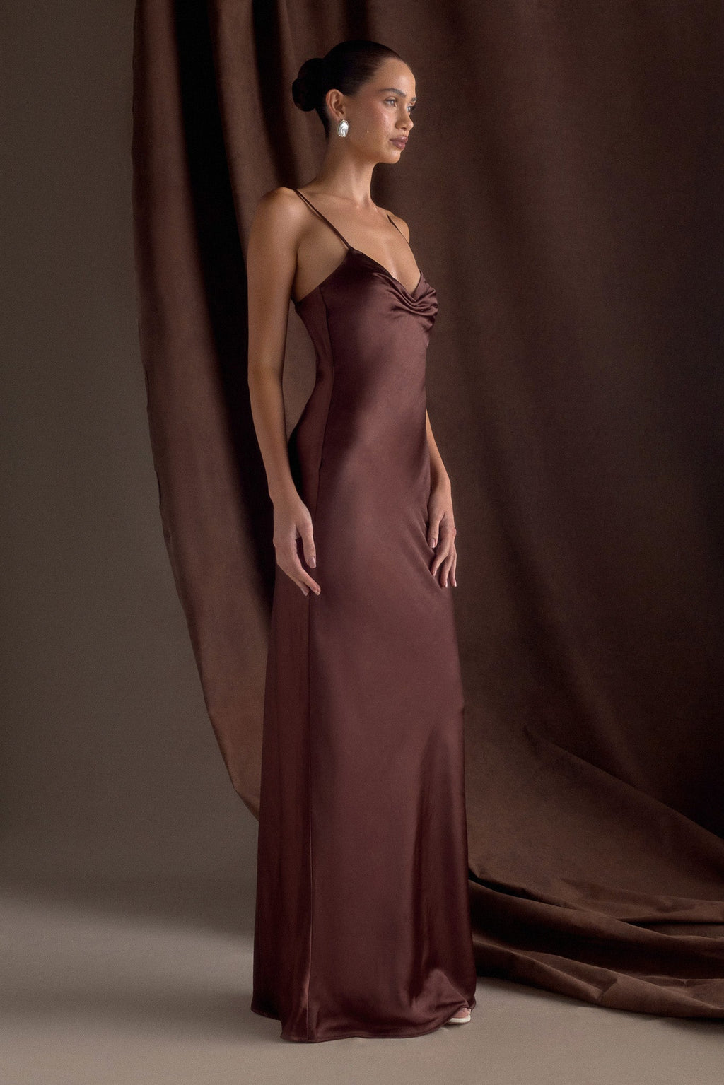 Lilly Sweetheart Satin Maxi Dress - 4