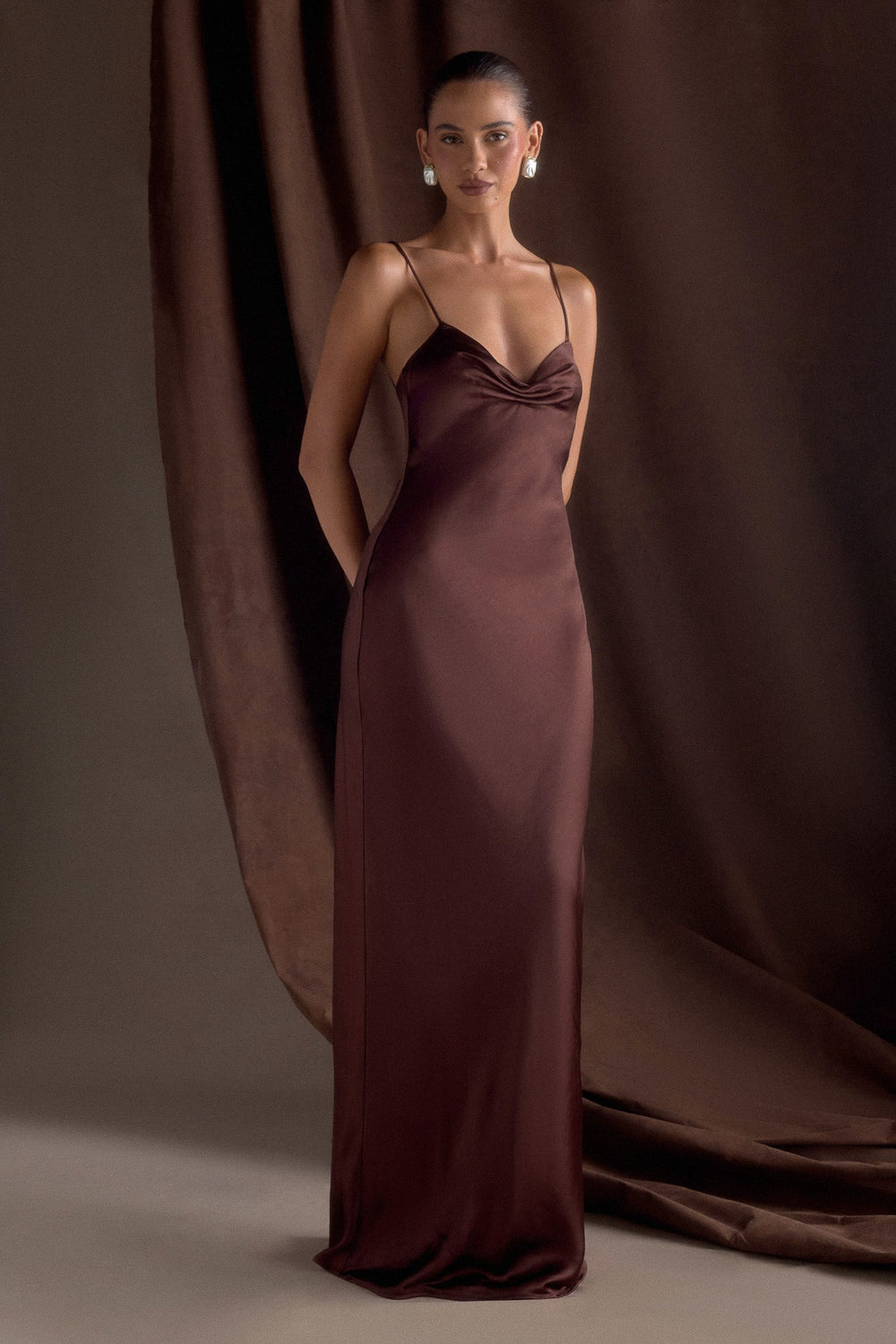 Lilly Sweetheart Satin Maxi Dress - 2