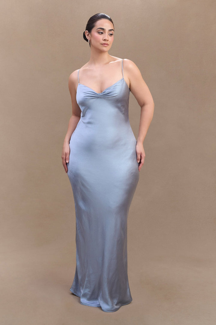Lilly Sweetheart Satin Maxi Dress - 17