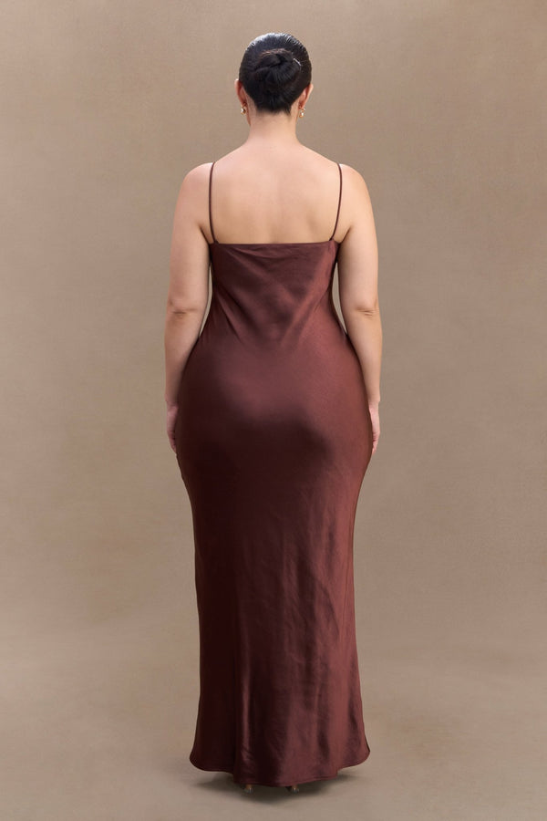 Lilly Sweetheart Satin Maxi Dress - 10